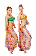Image showing Two belly dancers