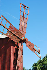 Image showing Wooden Windmill