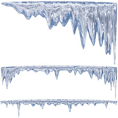 Image showing blue icicles