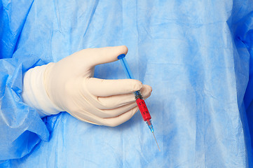 Image showing drug with blood