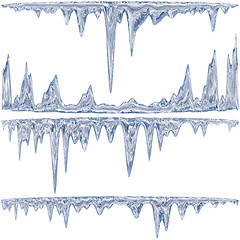 Image showing blue icicles