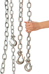 Image showing chain with a hook