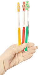 Image showing toothbrushes