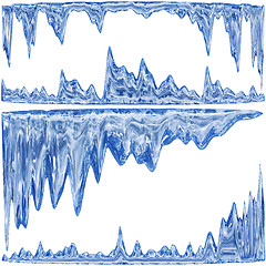 Image showing blue icicles