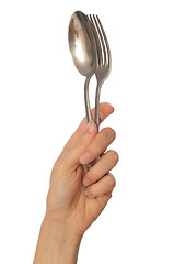 Image showing tablespoon and fork