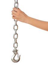 Image showing chain with a hook