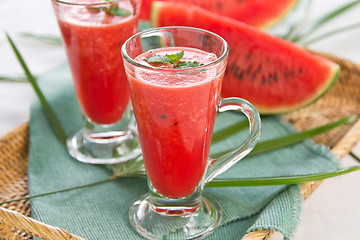 Image showing Watermelon smoothie 