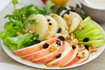 Image showing   	 Apple with Grapefruit and walnut salad