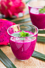 Image showing Dragon fruit smoothie