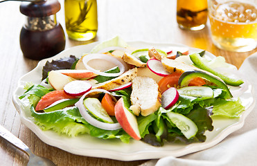 Image showing Grilled chicken salad