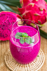 Image showing Dragon fruit smoothie