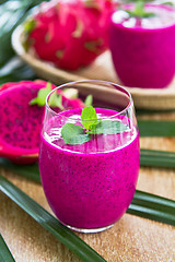 Image showing Dragon fruit smoothie