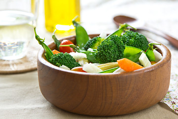 Image showing Broccoli and Green Pea salad