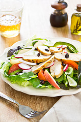 Image showing Grilled chicken salad