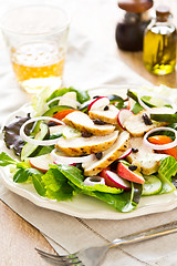 Image showing Grilled chicken salad