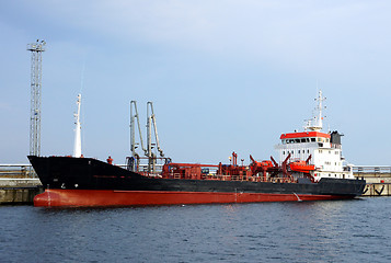 Image showing Tanker in port