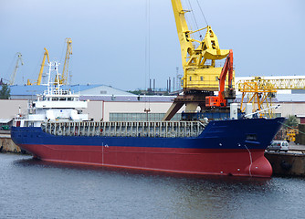 Image showing The cargo ship