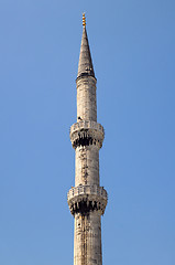 Image showing Blue Mosque Minaret