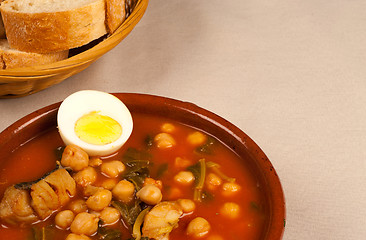 Image showing Traditional Spanish chickpea stew