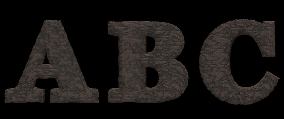 Image showing stone alphabet