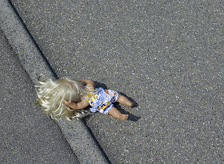 Image showing doll on the street