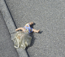 Image showing doll on the street