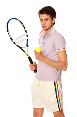 Image showing playing tennis