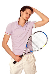 Image showing playing tennis