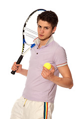 Image showing playing tennis