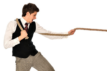 Image showing tug-of-war at work