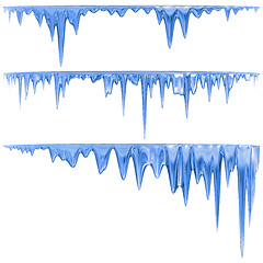 Image showing blue icicles