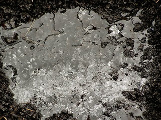 Image showing puddle of ice