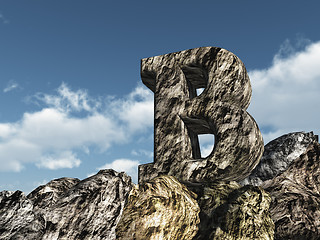 Image showing letter b rock