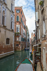 Image showing View of the water channel in the Venice