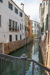 Image showing View of the water channel in the Venice