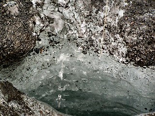 Image showing icy ravine