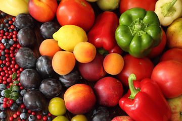 Image showing Fruits and vegetables