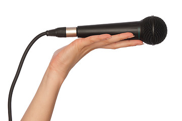 Image showing black microphone