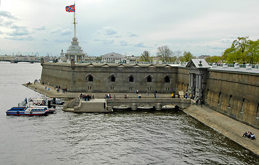 Image showing Fort in peter and paul fortress