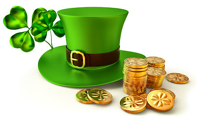 Image showing symbols of Patrick day