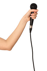 Image showing black microphone