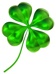 Image showing four-leaf clover as symbol of good luck