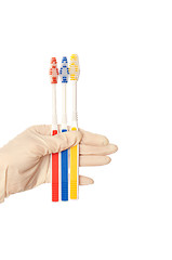 Image showing toothbrushes