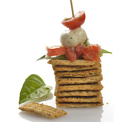 Image showing Whole Wheat Cracker Appetizer