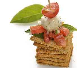 Image showing Whole Wheat Cracker Appetizer