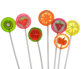 Image showing Fruit Lollipops