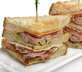 Image showing Club Sandwich