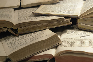 Image showing lots of old spiritual books