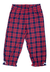 Image showing The red plaid pajama pants