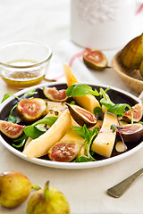 Image showing Fig with Melon and almond salad